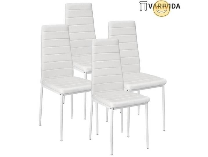 VARIVIDA 4x Chaises a manger chaise cuisine (blanc)