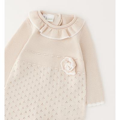 Strampler IDO "BABY GIRL ROMPERS", Jungen, Gr. 50, EURO-Größen, sand, 100% Baumwolle, Overalls