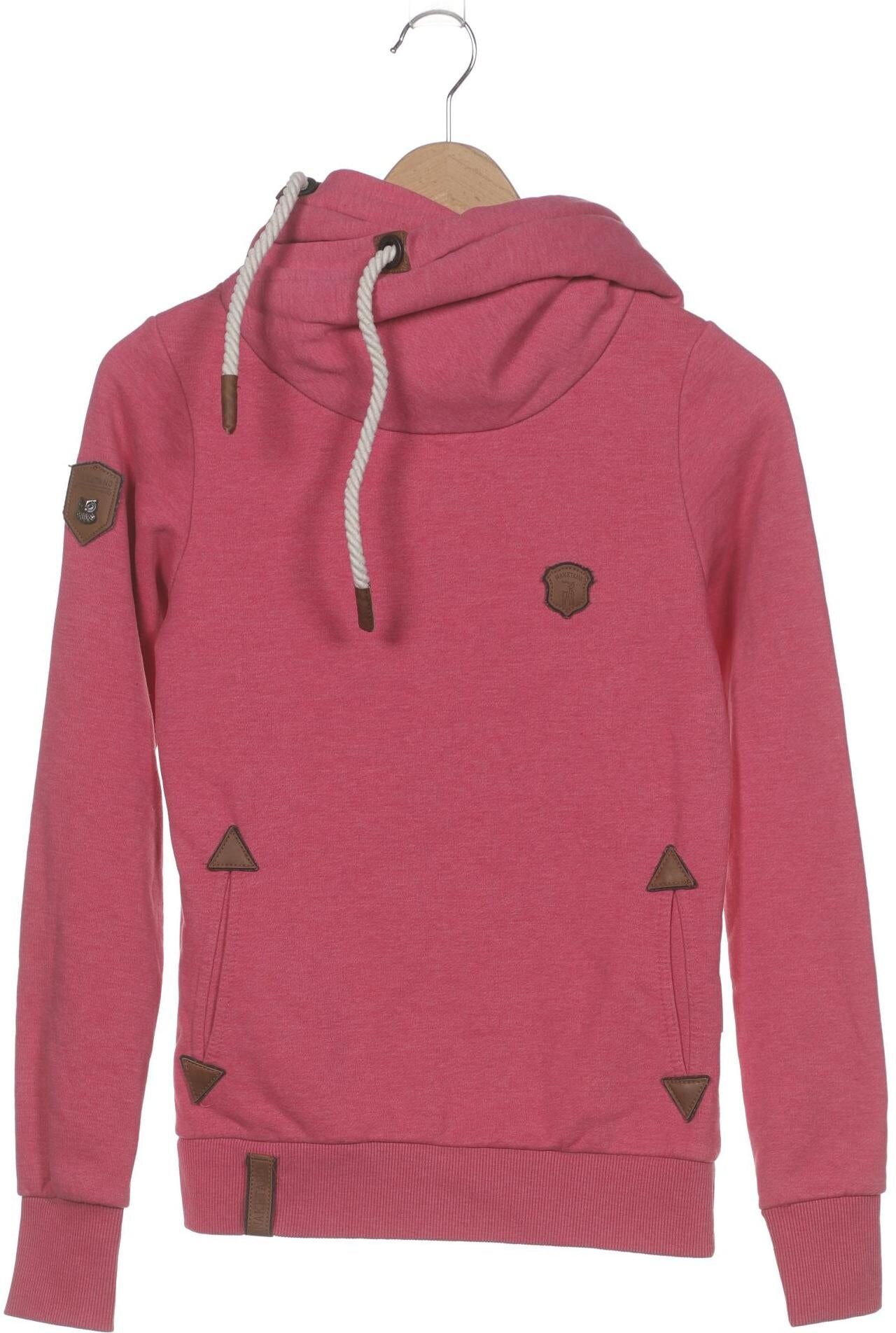 Naketano Damen Kapuzenpullover, Rot, Gr. S, Baumwolle / Synthetik - Second Hand