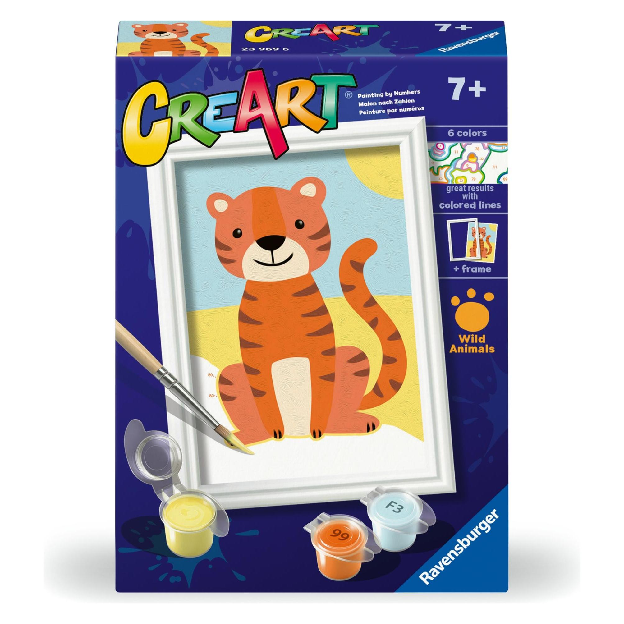 Ravensburger CreArt - Malen nach Zahlen - Wild Tiger (23969)