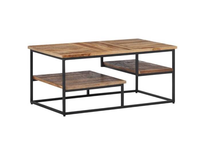 ESTINK® Table basse 90x50x39 cm - teck de récupération massif @365