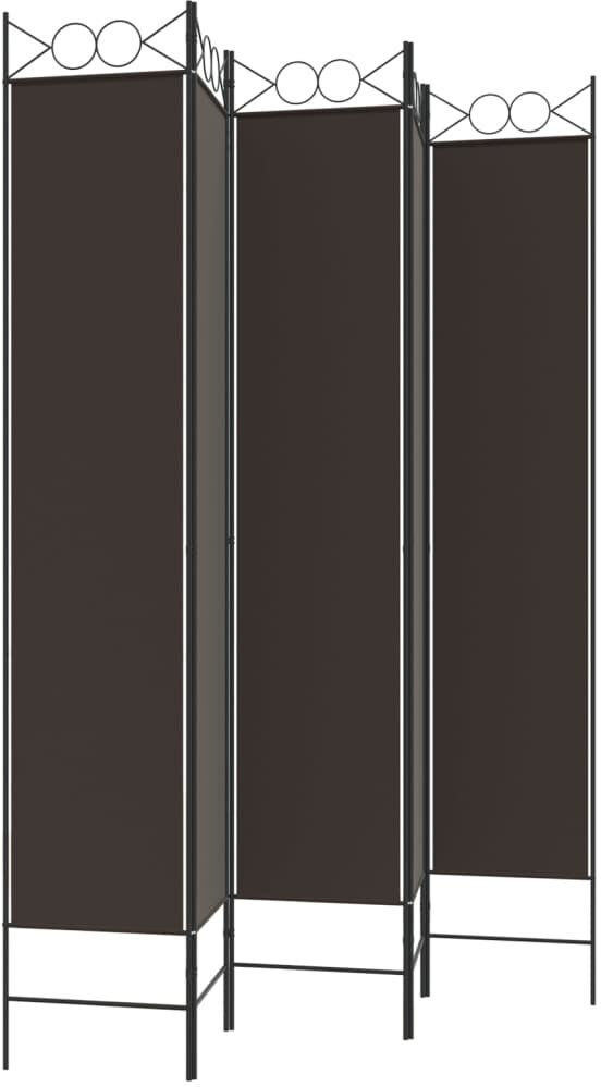 Marlow Home Co. Casida Folding Room Divider Brown 240 x 220 cm