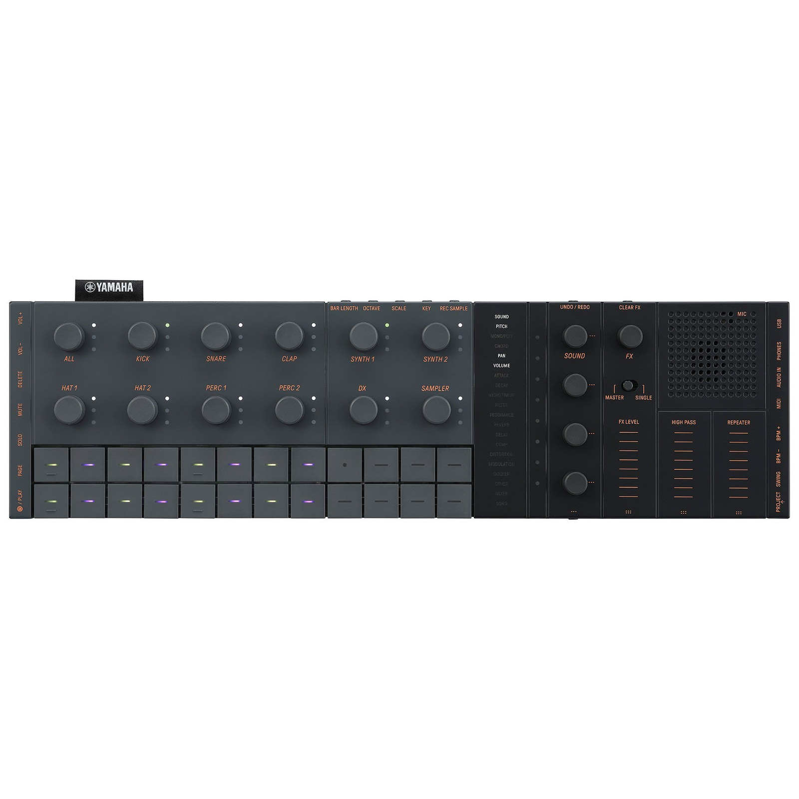 Yamaha SEQTRAK, zwart