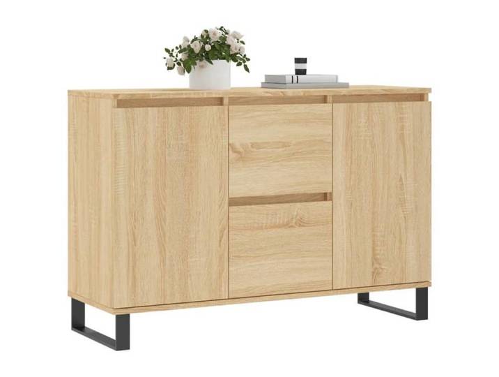 Bon plan  Buffet bahut vaisselier - JILI HOT - Buffet chêne sonoma 104x35x70cm - Bois d'ingénierie - commode Salon/Cuisine
