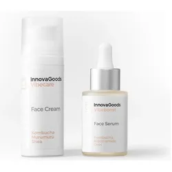 InnovaGoods, Beauty Geschenkset, Doppel-Pack Feuchtigkeitspflege Gesicht Kombucha (Gesichtspflege Set)