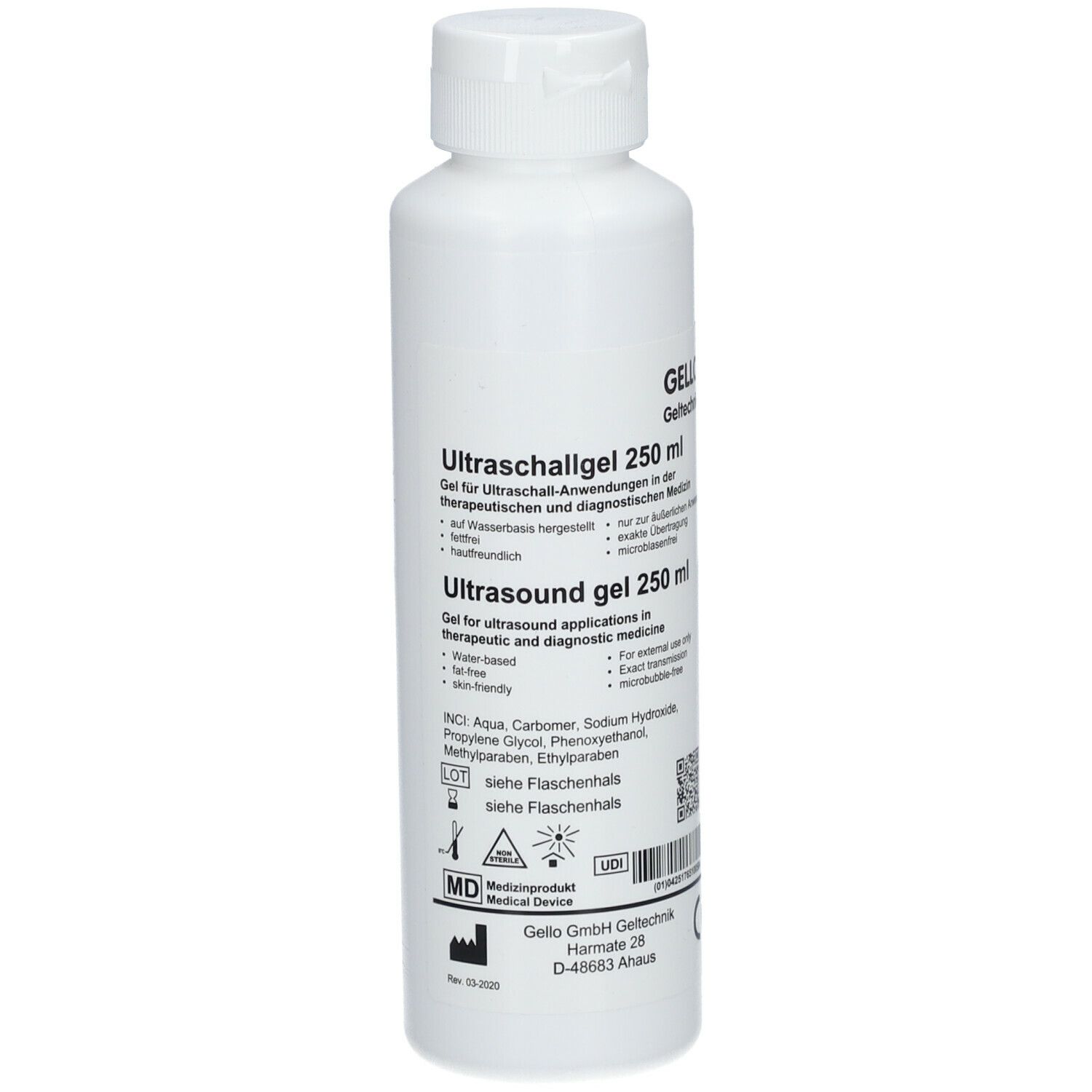 Ultraschallgel 250 ml Gel