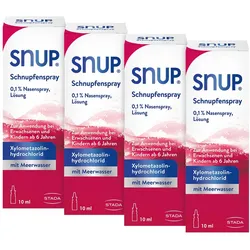 Snup Schnupfenspray 0,1% 10ml Viererpack 4X10 ml
