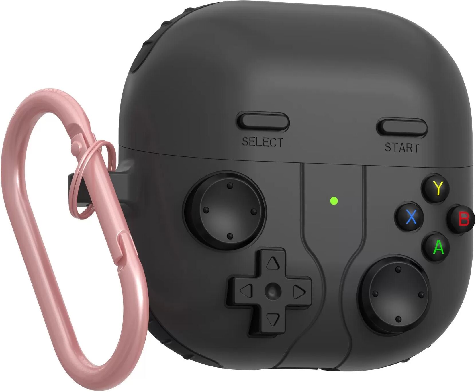 INF Silikon-Schutzhülle kompatibel mit Huawei Freeclip2 Bluetooth-Ohrhörern - Game-Console-Design Dunkelgrau
