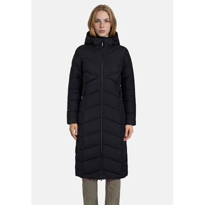 Outdoorjacke ICEPEAK "Icepeak Mantel Partridge", Damen, Gr. 38, schwarz, Stoff, 100% Polyester, normal, Jacken Outdoorjacke