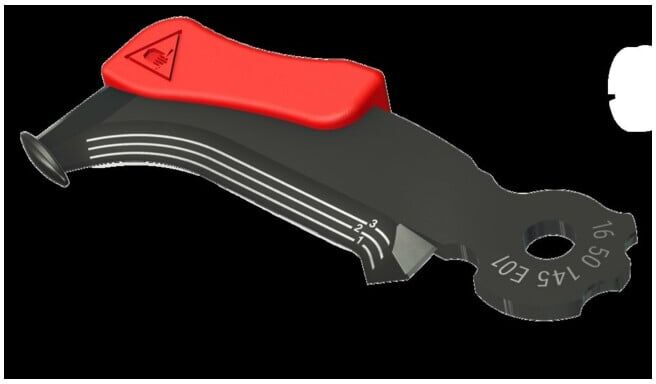 KNIPEX Lame de rechange avec patin pour outil de dénudage (16 50 145 E01)