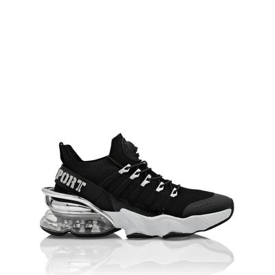 Sneaker PLEIN SPORT "Tiger", Damen, Gr. 44, Normalschaft, schwarz-weiß (0201, schwarz, weiß), Schuhe Sneaker