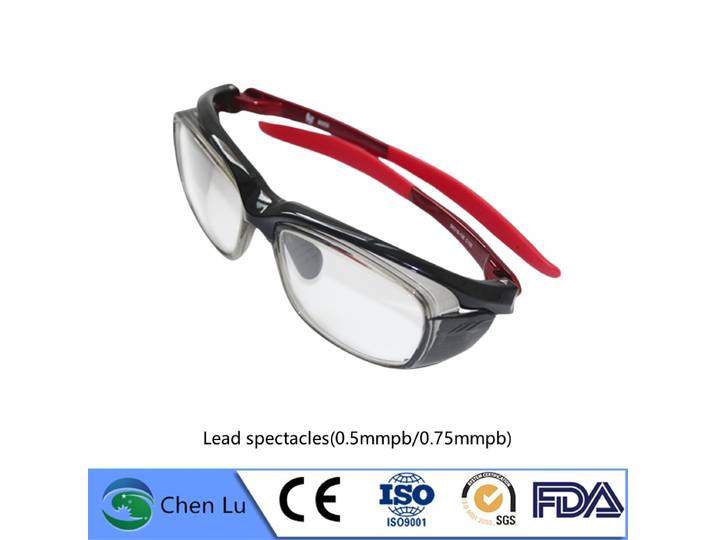Lunettes de protection latérale à rayons X, protection contre les rayons gamma, protection contre les radiations ionisantes, 0.5/0.75mmpb, lunettes de type sport