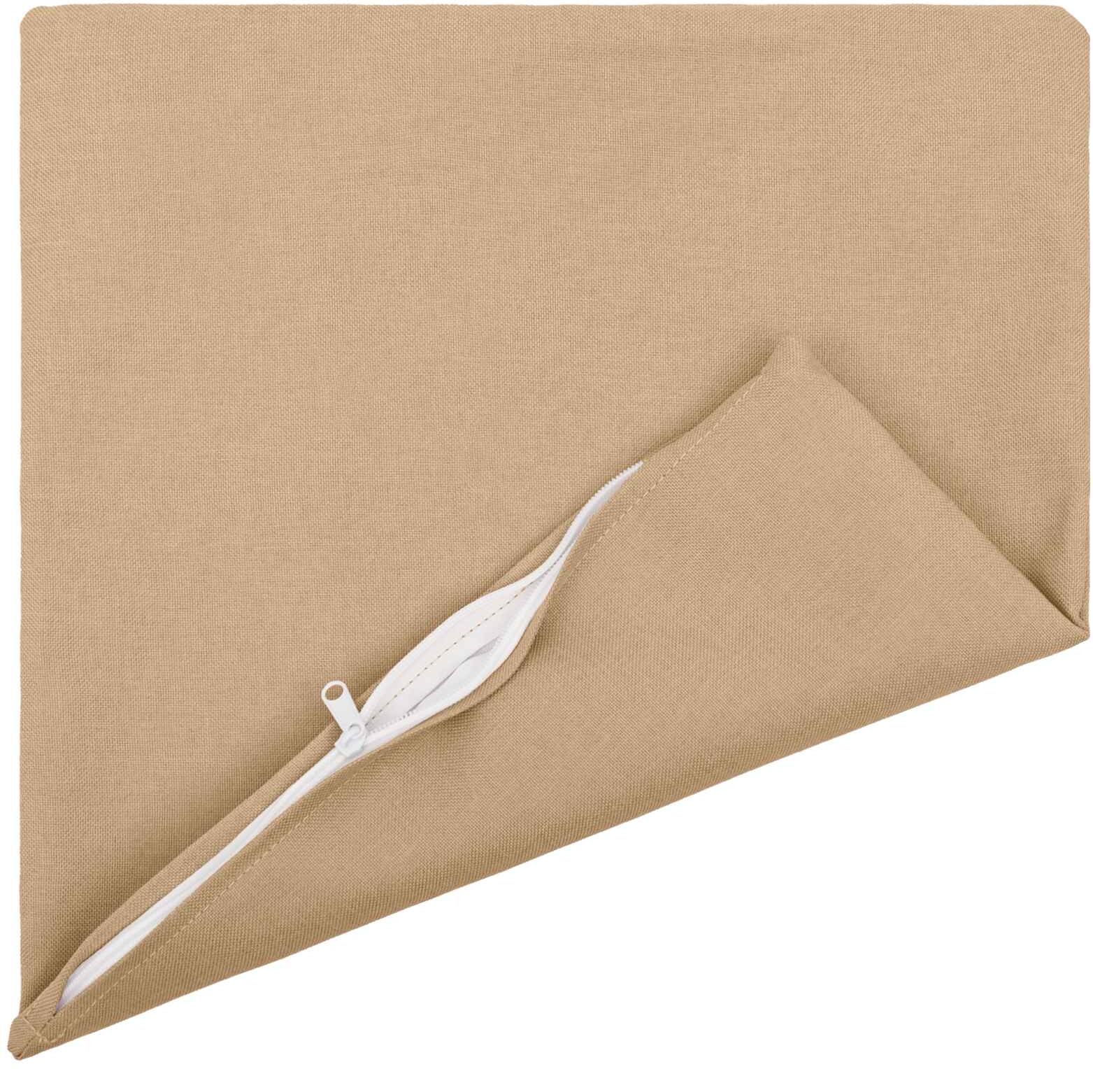 vidaXL Coussin avec oreiller HEERLEN 2 pc Crème Tissu