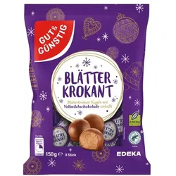 Gut & Günstig Blätterkrokant-Kugeln 8 Stück