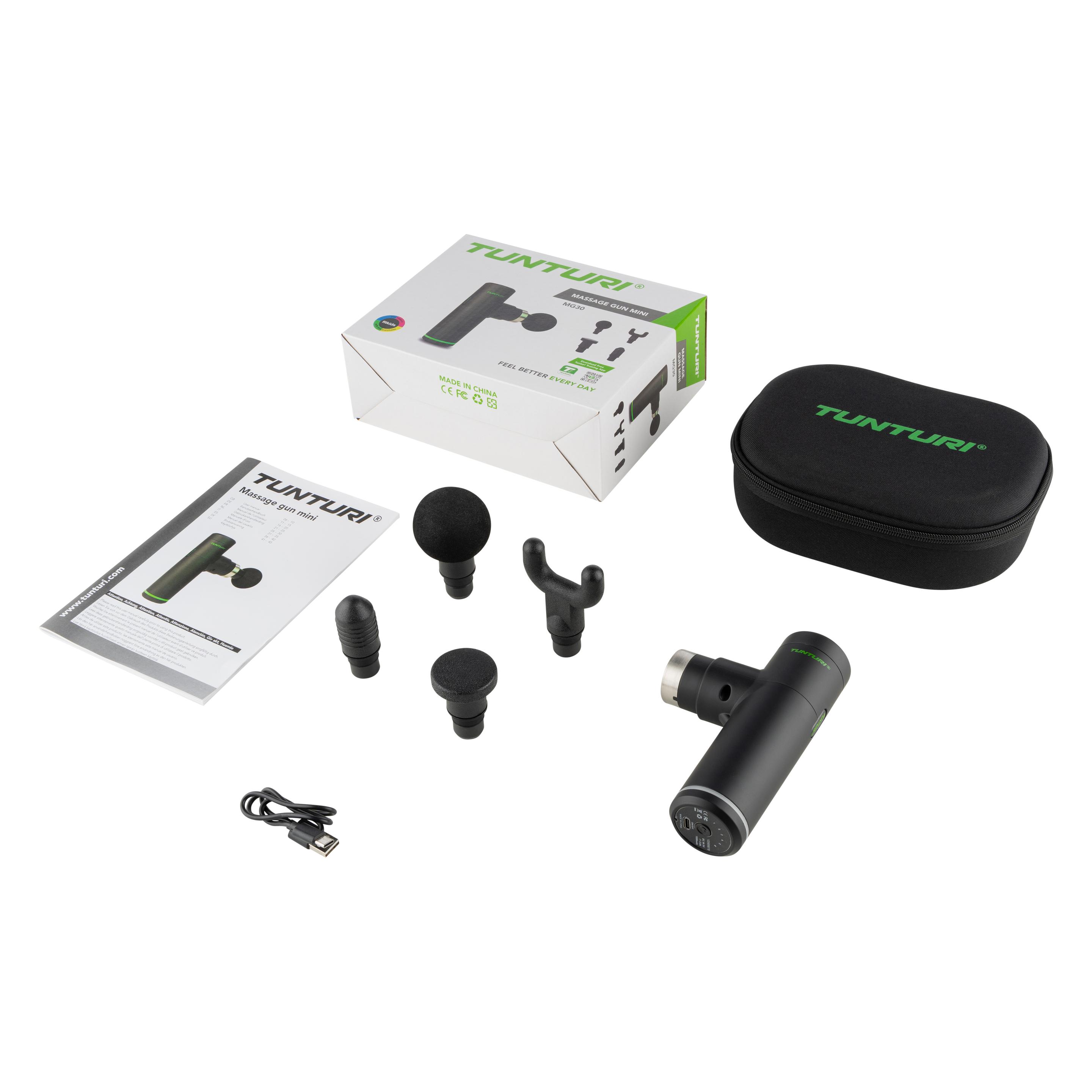 Tunturi Mini Massage Gun Pistole MG30 (6 Stufen, 180 min) (14TUSYO067)