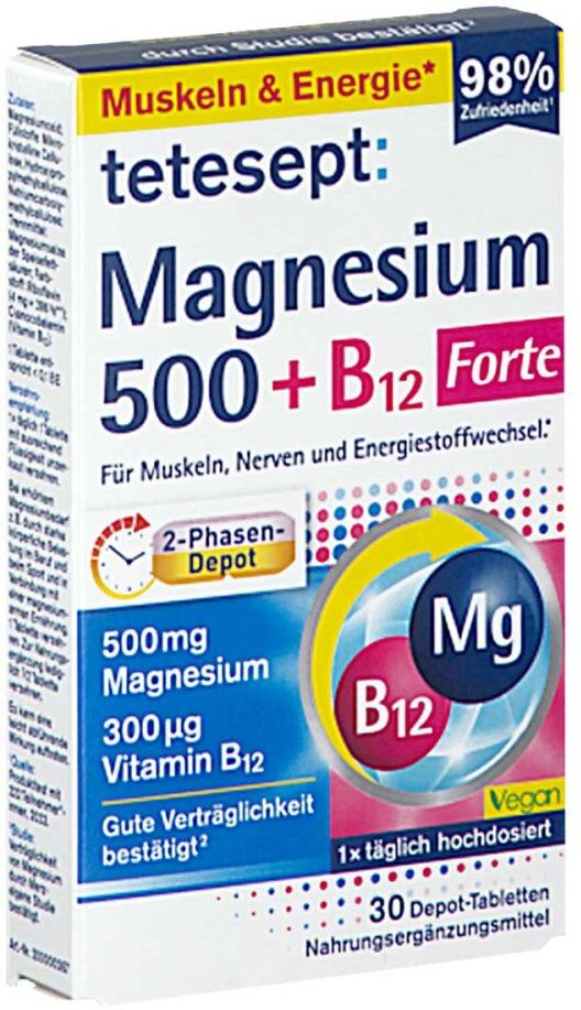 Tetesept Magnesium 500+b12 300 Μg Tabletten