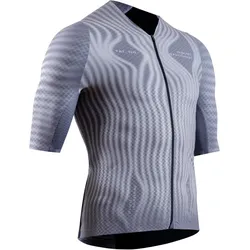 X-BIONIC Corefusion Ultimate Aero Fahrradtrikot Herren G603 - windmap/seal grey L