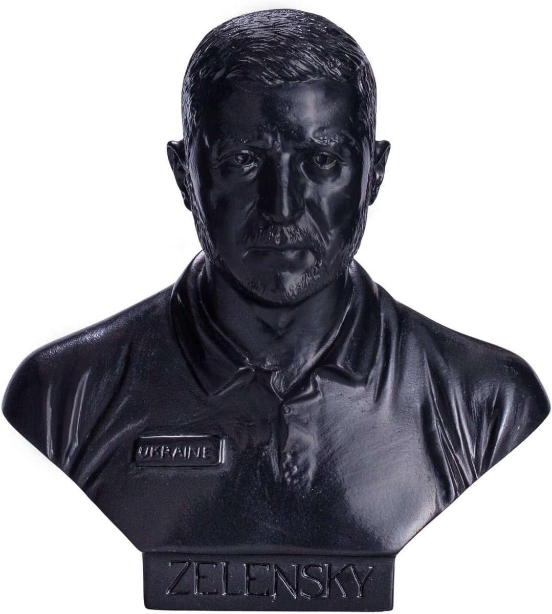 Bust President Standbeeld Figuur Decoratie voor in huis van Kunststeen - Zwart - Hoogte: 16 cm