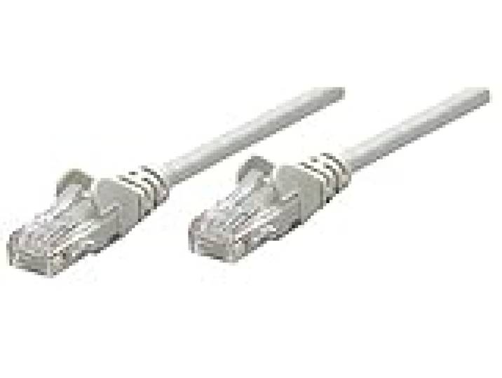 intellinet 737296 Câble Réseau, RJ45 Connecteur Mâle, Cat 6a SFTP 100% Cuivre, Gris, 50 m