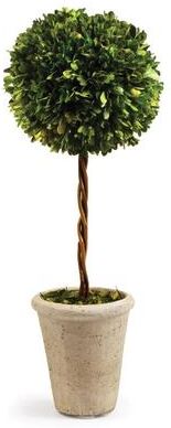 Porch & Petal "Boxwood Single Sphere Topiary 23.25"""