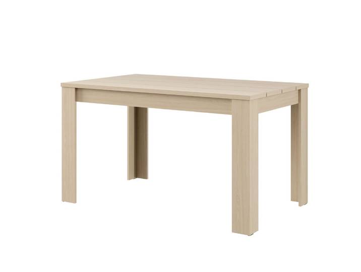 Esstisch HOME AFFAIRE Spoleto, Esstisch, Küchentisch, Speisetisch, Familientisch , beige (harbour oak hell, harbour oak hell, harbour oak hell), B:135,2cm H:75,6cm T:80cm, Tische, Esstisch, Charakterstarke 4-Lamellen-Platte, 4 Farben, 2 Grössen – top modern