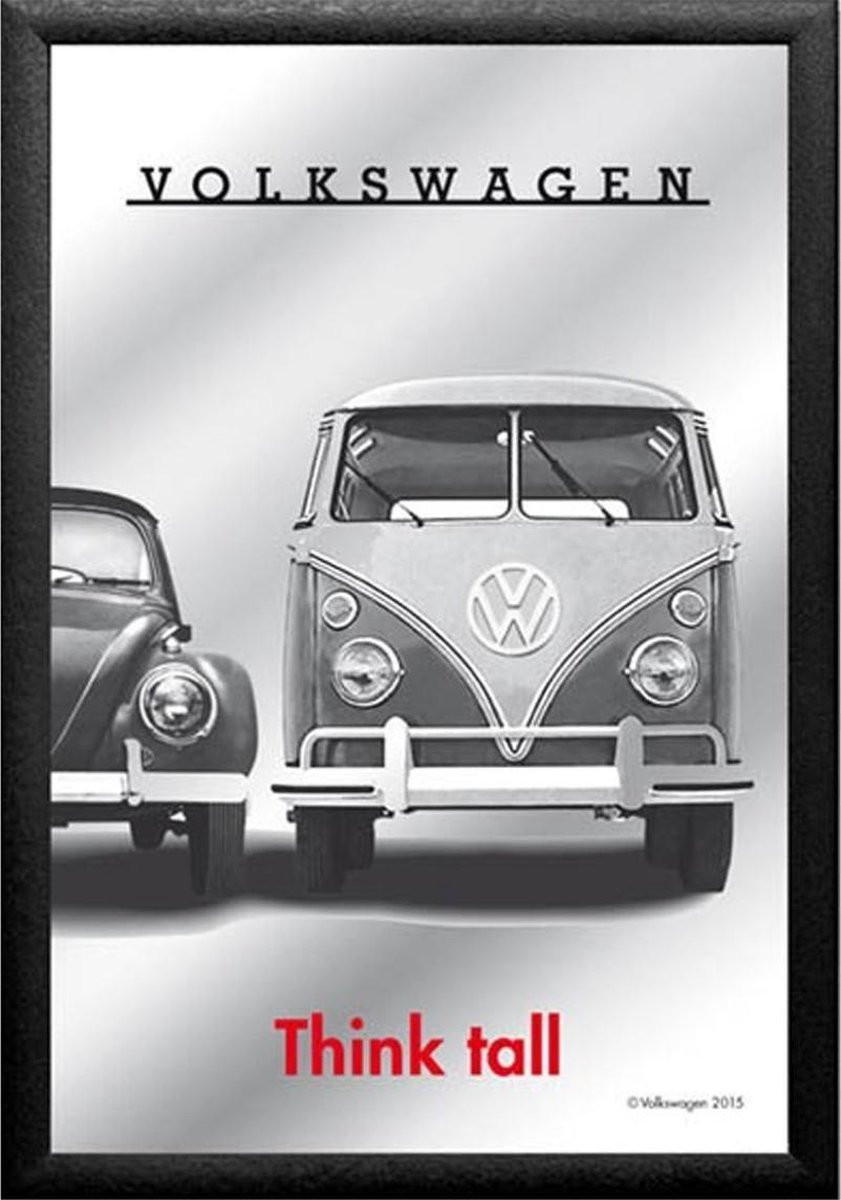 Nostalgic Art Spiegel Volkswagen - Think tall