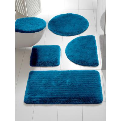 Badematte HEINE HOME Gr. 1, blau (petrol), rechteckig (45cm x 50cm ), Badematten, Badematte