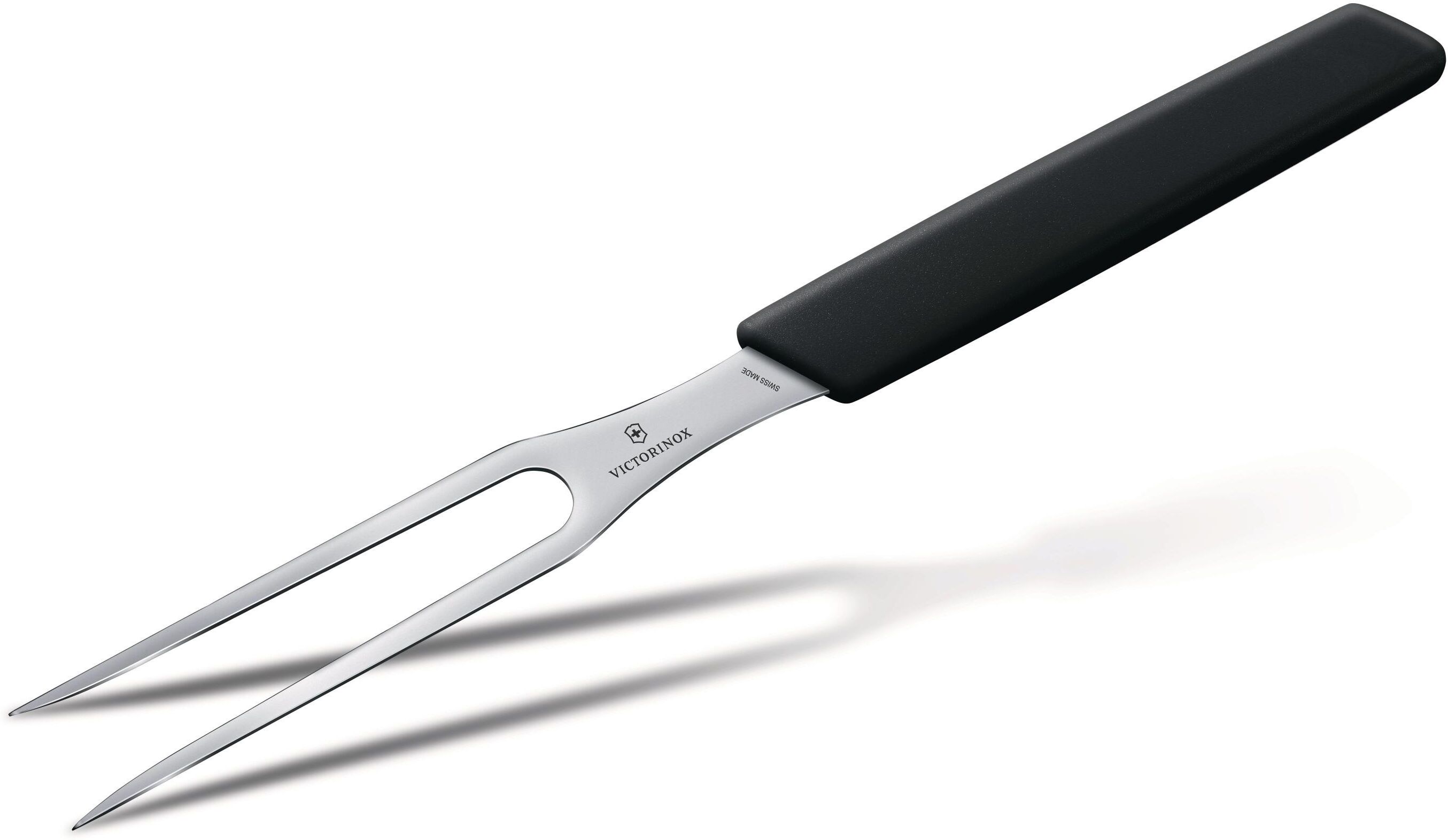 Tranchiergabel VICTORINOX "Swiss Mod", schwarz, Kunststoff, Stahl, Fleischgabeln, Tranchiergabel schwarz Einheitsgröße