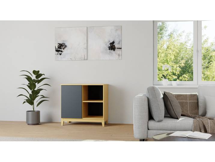 Tiefes Sideboard nach Maß Buche Natur geölt