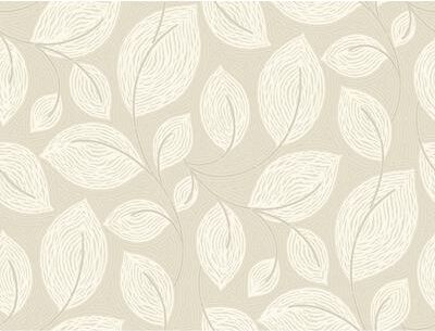 Candice Olson Contoured Leaves Sand Wallpaper