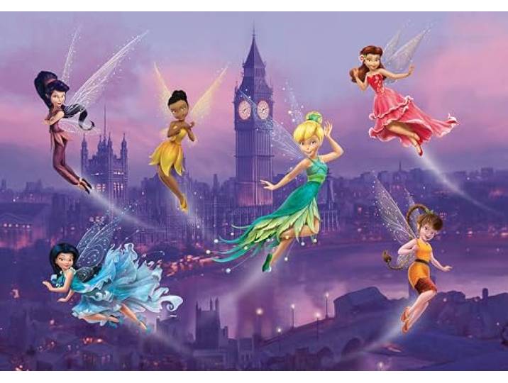 AG Design Papier Peint Panoramique Disney pour Enfants Décoration Murale XXL Intissée pour Chambre de Bébé Photo Murale Premium pour Fille et Garçon Colle Incluse 255 x 180 cm FTDs 1925