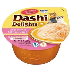 Inaba DASHI Ergänzungsfuttermittel für Katzen - Huhn und Lachs 70 g
