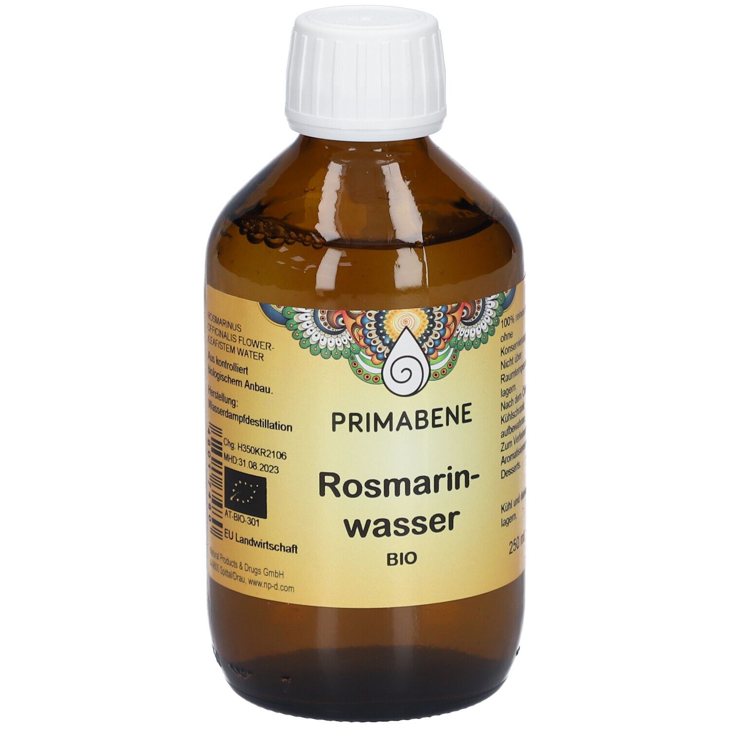 Rosmarinwasser BIO Primabene 250 ml Lösung zum Einnehmen