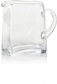 Zodax Reginald Blown Glass Scissor Cut Pitcher