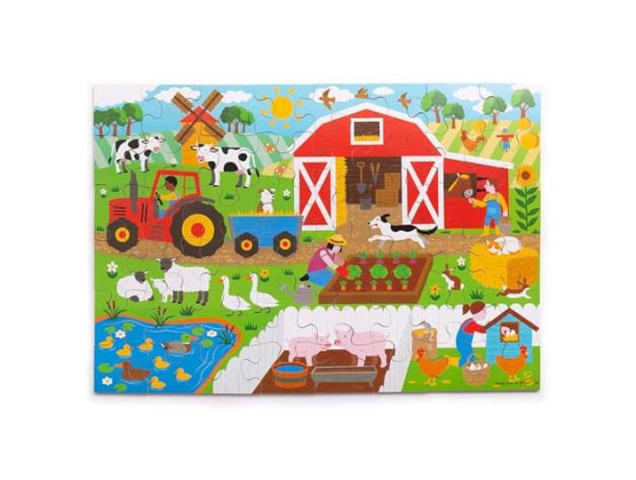 Houten Farm Vloer puzzel Bigjigs Toys Children's (48 Stuk)