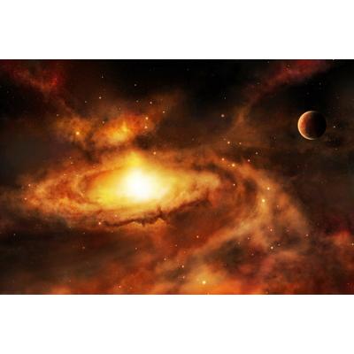 Fototapete PAPERMOON "Universum", bunt, B:4,5m L:2,8m, Vlies, Tapeten
