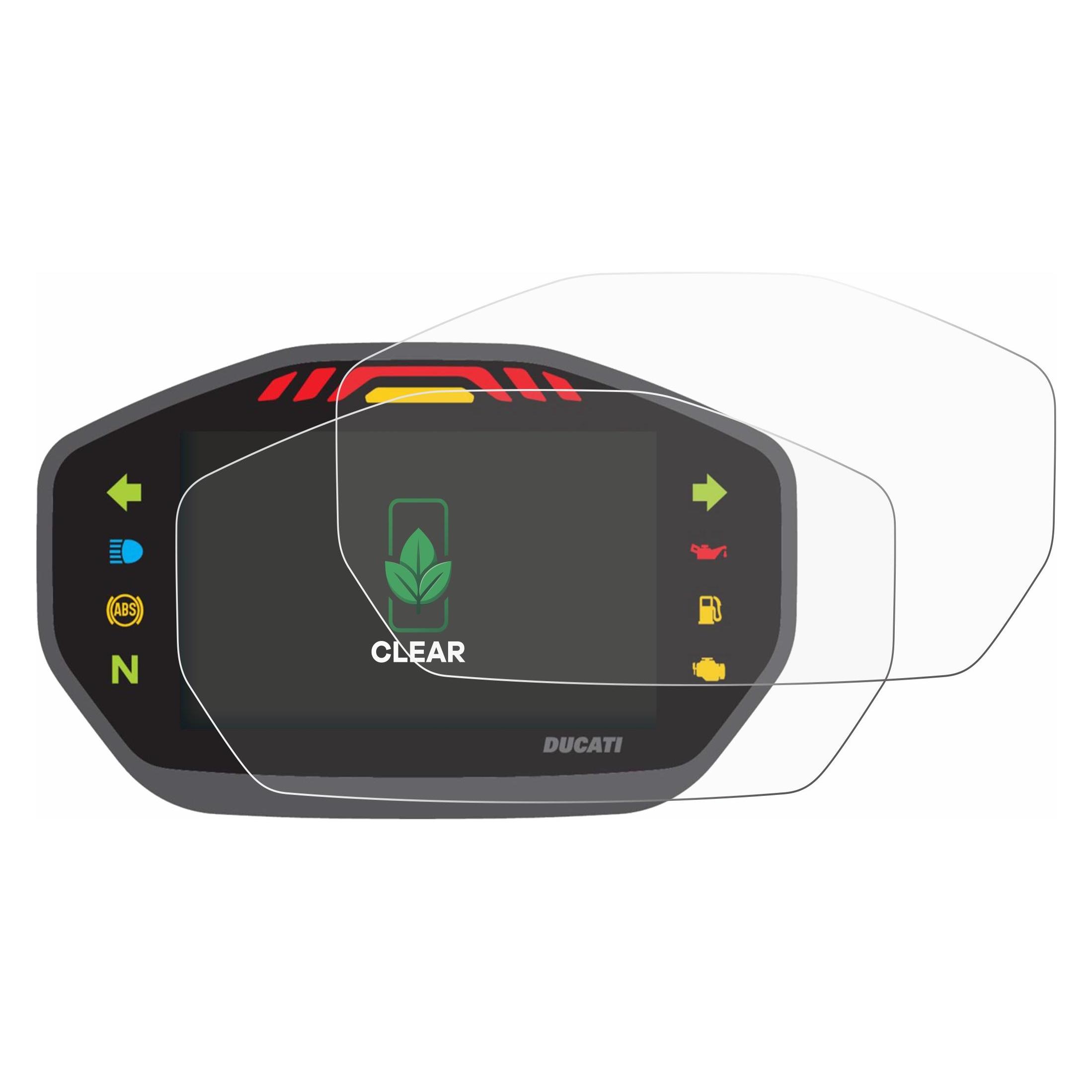 ScreenLeaf Schutzfolie für Ducati Monster 1200 Colour-TFT-Display Displayschutz Display Schutz Folie Klar (6111040)