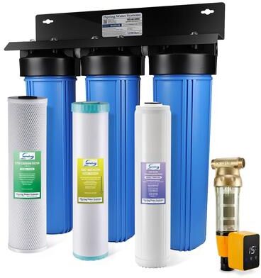 iSpring WGB32B-KDS+WSP50ARB Whole House Water Filter & Descaler