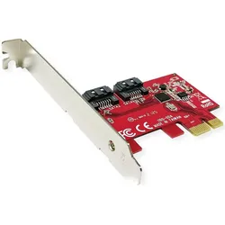 Roline PCIe-Adapter 2x SATAIII 6Gbit/s Low Profile - PCI, Storage Controller