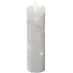 LED 2100 K Warmweiß Batterie  1826-190 LED Echtwachskerze (Weiß)