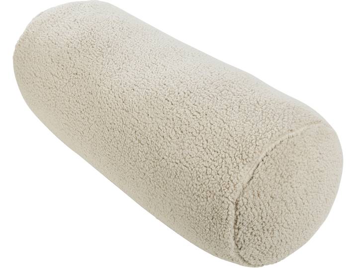 Nackenrolle DONE. Soul , beige (summer sand), B:22cm H:22cm L:50cm, Polyester, Funktionskissen, Nackenrolle, Aus weichem Teddy-Plüsch mit Reissverschluss