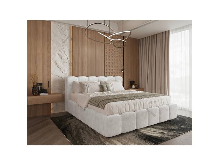 Carryhome Polsterbett, Creme, Kunststoff, Hainbuche, 160x200 cm, Schlafzimmer, Bett, Doppelbetten