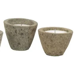 Outdoor Kerze im Topf 20 cm – Gartenkerze mit 70h Brenndauer