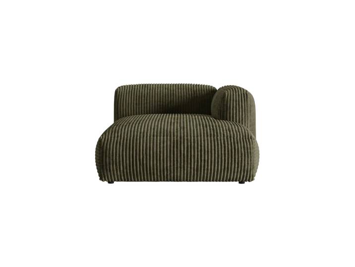 Modulares Design Chaiselongue „Martina“ Cord Moosgrün Micadoni