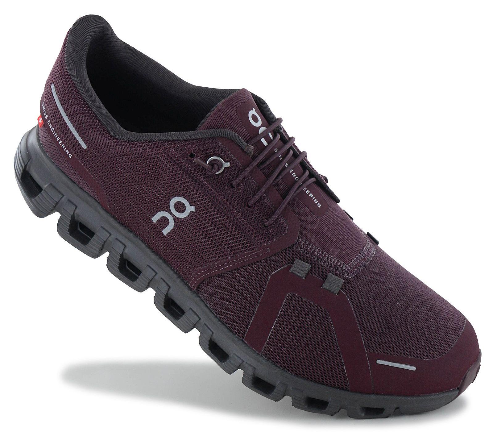 ON Running Cloud 6 - Herren Sneakers Schuhe Mulberry-Pebble 3MF10072634 , EU 47.5 US 12.5
