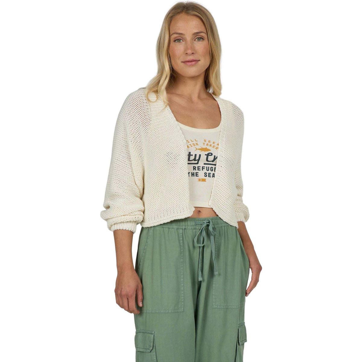 Salty Crew Navigator Cardigan off white (OFF) XS 21535045W-OFF-XS