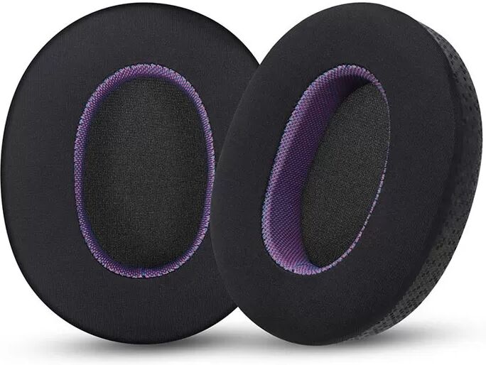 INF Sony ULT WEAR Kopfhörer-Ohrpolster [Magisches Eisgefühl-Leder] Schwarz-Lila – 2er Set