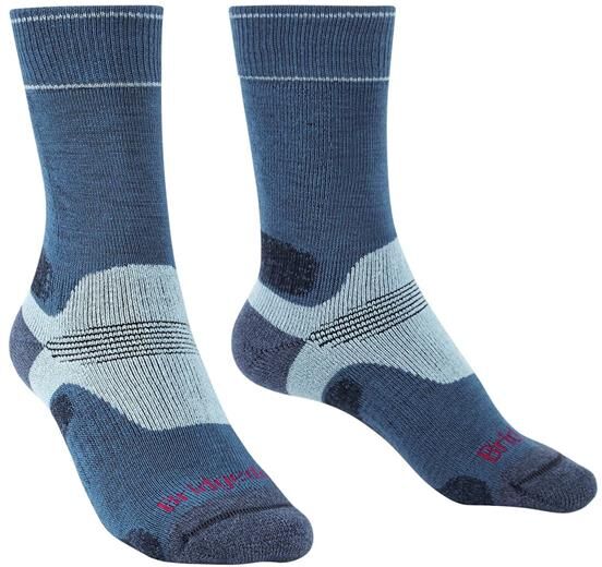 Bridgedale Midweight Merino Performance Boot Womens, Blue / Sky S