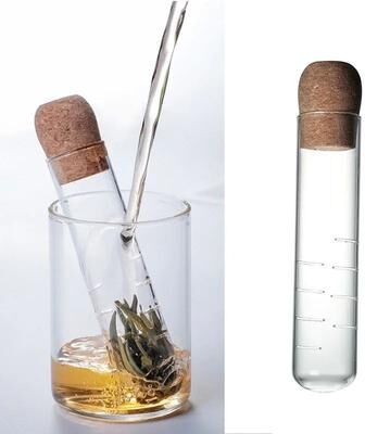Uplift Treasures Glass Pipe Tea Infuser And Tea Filter Glass Pipe Tea Infuser And Tea Filter