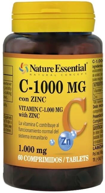 Nature Essential Vitamina C 1000 mg + Zinc 60 Tabs
